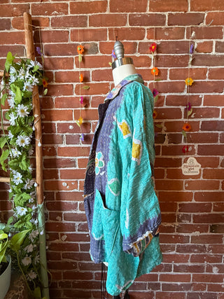 OOAK Summer Collection - Upcycled Grateful Dead Inspired Vintage Kantha Jacket