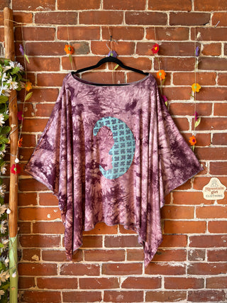 OOAK Summer Collection - Callisto Kantha Crescent Moon Tunic Poncho Top