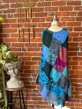 Cassidy Recycled Patchwork Festival Dress