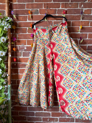 Festival Drift Recycled Sari Palazzo Pants - Fair Trade Made