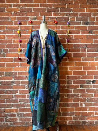 Juniper Patchwork Jacket Kimono- Jewel Tones