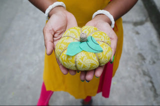 Medium- Mystery Recycled Saree Pumpkin