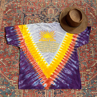 Joe’s Collection : By a Thread Gov't Mule 2010 Fall Tour T-Shirt Tie Dye Blue Yellow Purple Size XL