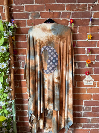 OOAK Spring Collection - Callisto Kantha Crescent Moon Kimono Robe