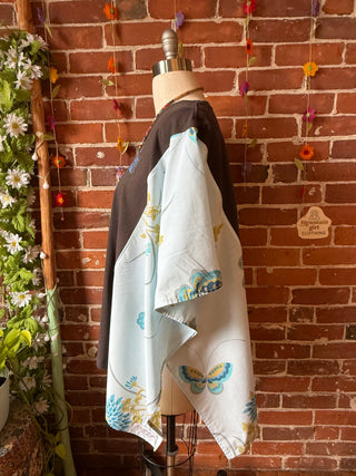 OOAK Autumn Collection- Upcycled Levitate 2017 Inspired Poncho Tee