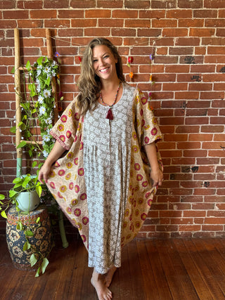 Upcycled Lainee Kantha Poncho Dress