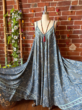 Delphia Recycled Sari Dress w/ Pockets