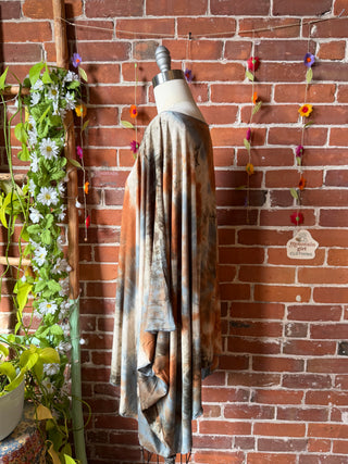 OOAK Spring Collection - Callisto Kantha Crescent Moon Tunic Poncho Top