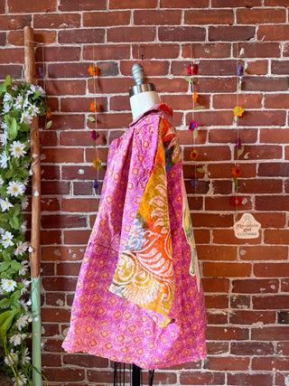 OOAK Summer Collection - Upcycled Metallica Inspired Vintage Kantha Jacket
