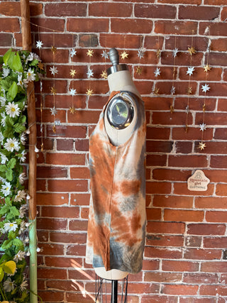 OOAK Winter Collection - Callisto Tie Dye Kantha Crescent Moon Tank Top - Multiple Sizes Available