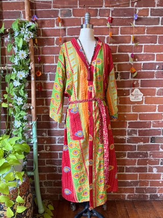 Riverstone Kantha Robe Kimono - Fair Trade Made