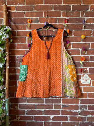 Bohemian Journey Kantha Tank - Fair Trade Made