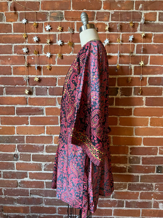 Fire On The Mountain Goddess Kimono - Black + Red