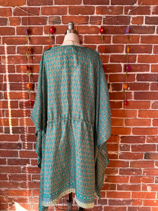 Plus Size Upcycled Adjustable Sari Tunic