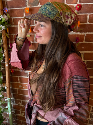 Wildflower Wanderer Patchwork Kerchief Hat - Fair Trade Made-Final Sale