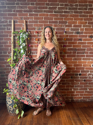 Delphia Recycled Sari Dress w/ Pockets