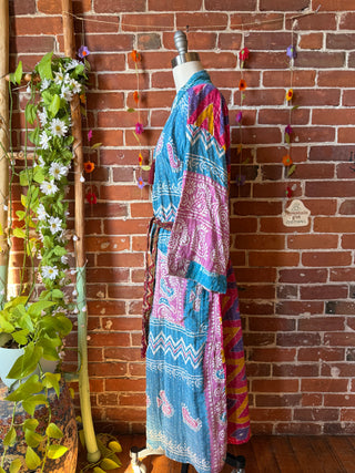 Riverstone Kantha Robe Kimono - Fair Trade Made