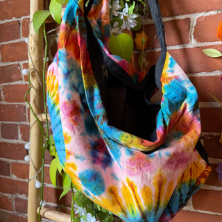 Mystery Color Tie Dye Cotton Duffle / Shoulder Bag - Fair Trade Made