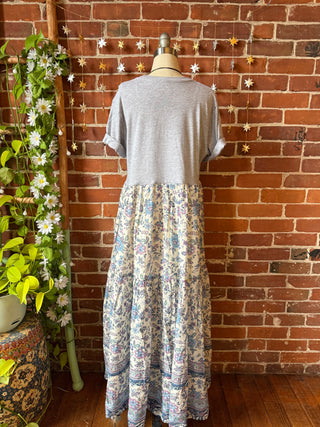 OOAK Autumn Collection - Size Medium/Large Upcycled Fleetwood Mac Inspired Flowy Tiered Dress