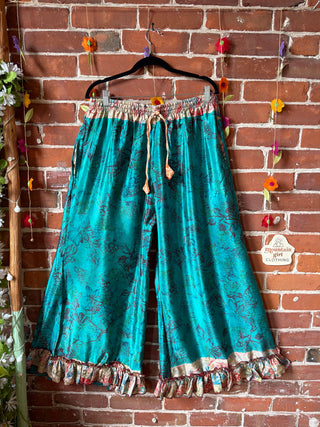 Size 14-18 Festival Drift Recycled Sari Pants - Fair Trade Made