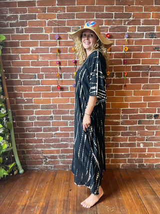 Laila Tie Dye Kaftan Dress