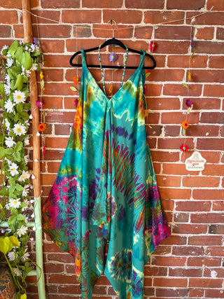 Oh So Flowy Festival Season Tie Dye Jumpsuit Fits up to 2X - Multiple Colors