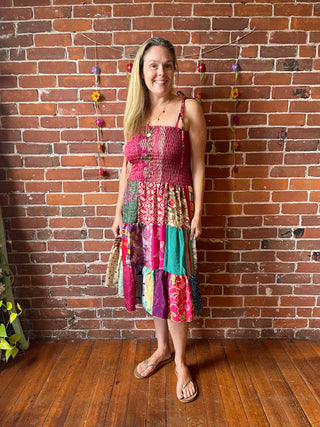 Willow Patchwork Sari Dress / Skirt