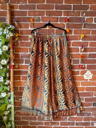 Size 14-18 Festival Drift Recycled Sari Pants - Fair Trade Made