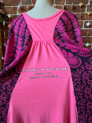 OOAK Autumn Collection - Upcycled Playin In The Sand 2018 Grateful Dead Inspired Hi Lo Poncho Top