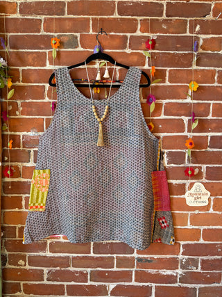 Bohemian Journey Kantha Tank - Fair Trade Made