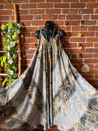 Delphia Recycled Sari Dress w/ Pockets