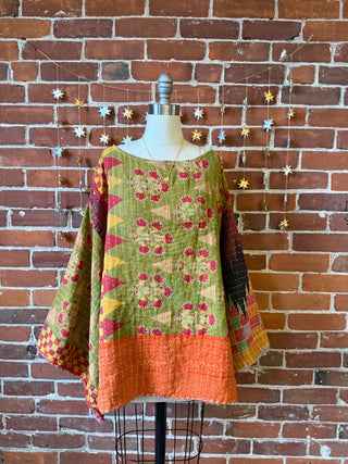 Into The Mystic Bell Sleeve Kantha Pullover Top