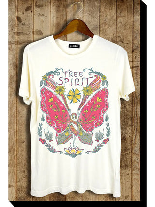 Butterfly Free Spirit Ivory TShirt
