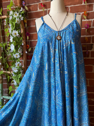 Delphia Recycled Sari Dress w/ Pockets