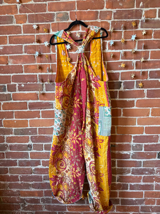 2 in 1 Ophelia Kantha Harem Wide Leg Jumpsuit / Overalls