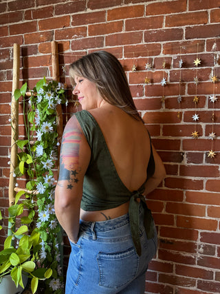 100% Cotton Autumn Sleeveless Wrap Top