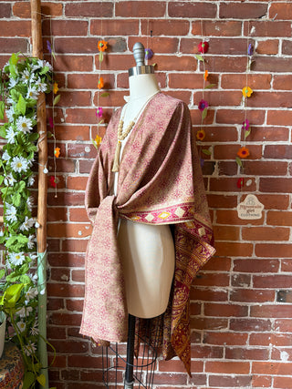 Summer Dreams 100% Silk Poncho Robe- Fair Trade Made