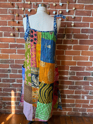 Patchwork Kantha Solstice Midi Dress