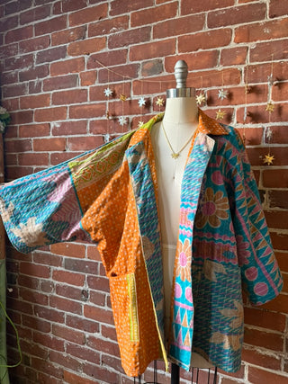 Virgo Kantha Swing Jacket