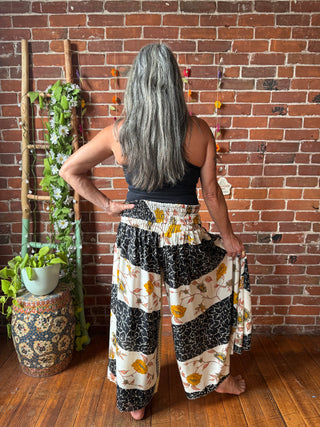 Festival Drift Recycled Sari Palazzo Pants - Fair Trade Made