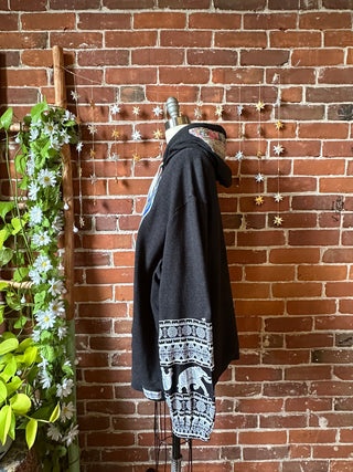 OOAK Autumn Collection- Size XL Upcycled Pearl Classic Rock Pullover Hoodie