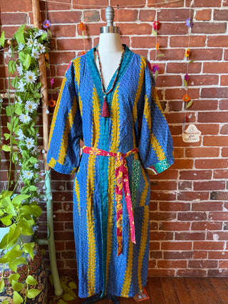 Riverstone Kantha Robe Kimono - Fair Trade Made