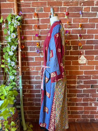 Riverstone Kantha Robe Kimono - Fair Trade Made