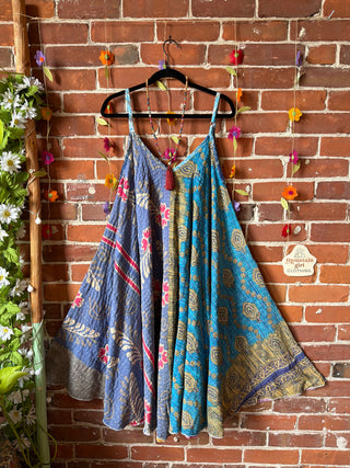 Coffee In The Morning Midi Kantha Summer Dress With Pockets - Fits up to 2X