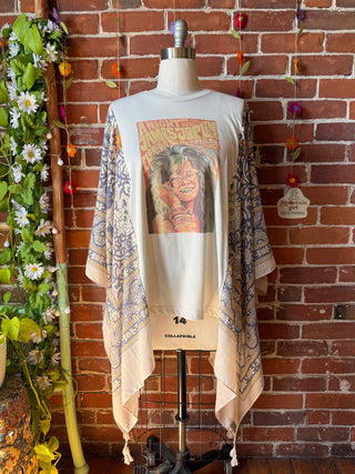Pearl Classic Rock Boho Hi Lo Poncho Top