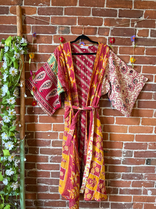 Spring Riverstone Kantha Kimono
