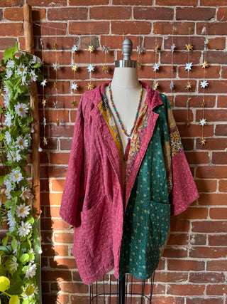 OOAK Winter Collection - Upcycled Grateful Dead Inspired Vintage Kantha Jacket