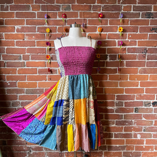 Willow Patchwork Sari Dress / Skirt