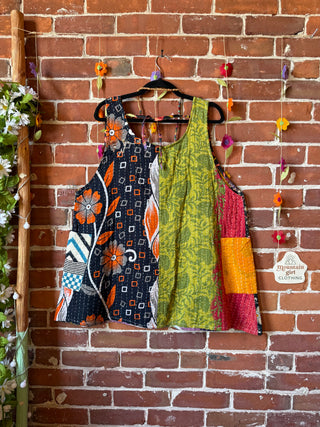 Bohemian Journey Kantha Tank - Fair Trade Made