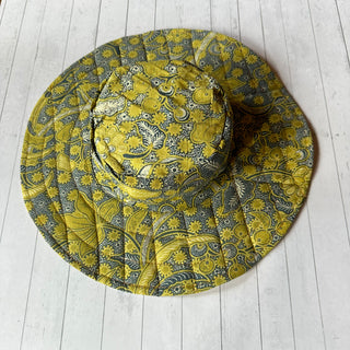 Reversible Boho Sunshine Recycled Random Patchwork Floppy Hat